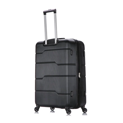 DUKAP Rodez Lightweight Hardside Large Checked Spinner Suitcase 4 DUKAP Rodez Lightweight Hardside Large Checked Spinner Suitcase - Image 4