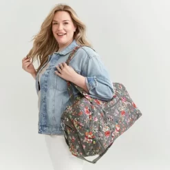 Vera Bradley Women's Cotton Lay Flat Travel Duffel -All Pack Shop GUEST 021d08b2 e62a 44de ae97 e42bbf0e56a1