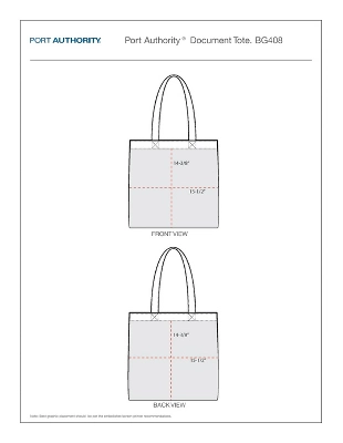 Port Authority Document Tote Bag - Set Of 3 3 Port Authority Document Tote Bag - Set Of 3 - Image 3