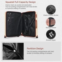 3 PCS Expanable Luggage Set,ABS Hardshell Spinner Wheel Suitcase With TSA Lock (20+24/20+28)-ModernLuxe 21 3 PCS Expanable Luggage Set,ABS Hardshell Spinner Wheel Suitcase With TSA Lock (20+24/20+28)-ModernLuxe -All Pack Shop GUEST 06154155 cb9f 4ffd ab01 453b4d60647e