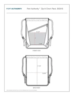 Port Authority Zip-It Cinch Sack Set -All Pack Shop GUEST 06b96cd3 1d3f 4635 82c1 3b414d09168d