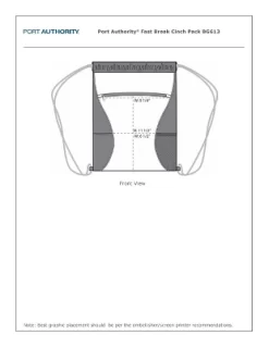 Port Authority Fast Break Cinch Pack - Set Of 2 -All Pack Shop GUEST 06d458f6 d9dc 4947 9904 7253381d581a