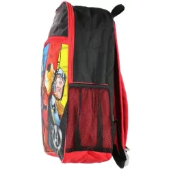 Marvel Avengers Backpack Iron Man Thor Hulk Captain America School Backpack Red