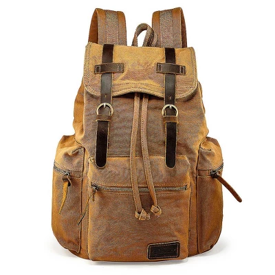 Gearonic Outdoor Sport Vintage Canvas Military Backpack 11 Gearonic Outdoor Sport Vintage Canvas Military Backpack - Image 11