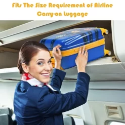 Costway 2PC Kids Carry On Luggage Set 12'' Backpack & 18'' Rolling Suitcase For Travel 11 Costway 2PC Kids Carry On Luggage Set 12'' Backpack & 18'' Rolling Suitcase For Travel -All Pack Shop GUEST 0ea24a8c c0c1 4181 8492 ceee6f619159