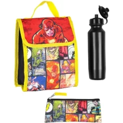 DC Comics The Flash 16" Backpack Cinch Bag Water Bottle Lunch Tote 5 Pc Set Red -All Pack Shop GUEST 17fbce52 24ed 4395 bf5b b8be3597af52