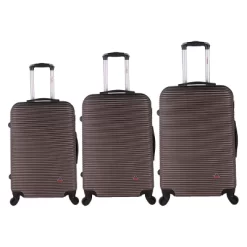 InUSA Royal 3pc Lightweight Hardside Checked Spinner Luggage Set -All Pack Shop GUEST 1a9d54c4 91e1 4947 90d4 c984aabdfd63