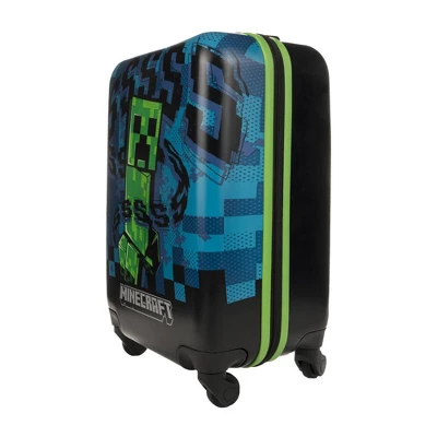 Minecraft Creeper Kids' Hardside Carry On Suitcase - Black 3 Minecraft Creeper Kids' Hardside Carry On Suitcase - Black - Image 3