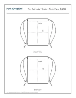 Port Authority Cotton Drawstring Backpack (2 Pack) -All Pack Shop GUEST 1c2c87a9 8083 4ded 910d b67d71b4d420