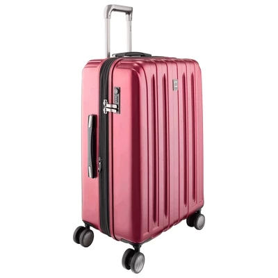 DELSEY Paris Titanium Expandable Upright Hardside Medium Checked Spinner Suitcase 1 DELSEY Paris Titanium Expandable Upright Hardside Medium Checked Spinner Suitcase