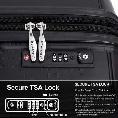 3 PCS Expanable Luggage Set, PP Lightweight Hardshell Spinner Wheel Suitcase With TSA Lock (20+24+28)-ModernLuxe 4 3 PCS Expanable Luggage Set, PP Lightweight Hardshell Spinner Wheel Suitcase With TSA Lock (20+24+28)-ModernLuxe - Image 4