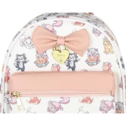 Disney Cats Saffiano Faux Leather Tote Bag Mini Backpack White -All Pack Shop GUEST 21b3927c 5067 490a a31e be73ed50240d