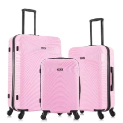 DUKAP Inception Lightweight Hardside Checked Spinner Luggage Set 3pc -All Pack Shop GUEST 2202284a 82d8 47ea b01e b6c13a07296d
