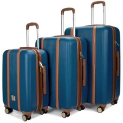 Badgley Mischka Mia Expandable Hardside Checked 3pc Luggage Set -All Pack Shop GUEST 220479b8 6f74 4771 ad6e cd0ca69706e0