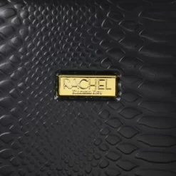 Rachel Rachel Roy 20" Black Snakeskin Hard Cover Carry-On Luggage -All Pack Shop GUEST 22094446 2b3f 42ef 8d25 021f42fcc026