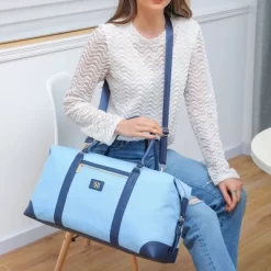 Badgley Mischka Barbara Travel Weekender Bag - Light Blue -All Pack Shop GUEST 2503733d 29ec 4674 866b 92272e8912d9