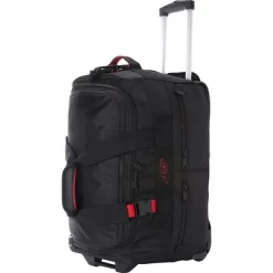 A. Saks Expandable 20" Wheeled Duffel (Black/Red)