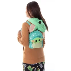 Star Wars The Mandalorian Baby Yoda The Child Micro Mini Backpack Shoulder Bag Green