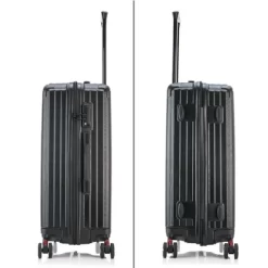 DUKAP STRATOS Lightweight Hardside Medium Checked Spinner Suitcase