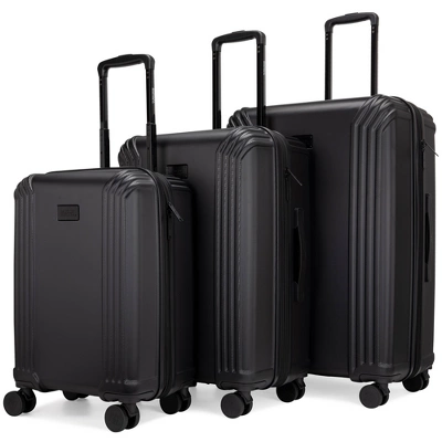 Badgley Mischka Evalyn 3pc Hardside Checked Expandable Spinner Luggage Set 11 Badgley Mischka Evalyn 3pc Hardside Checked Expandable Spinner Luggage Set - Image 11