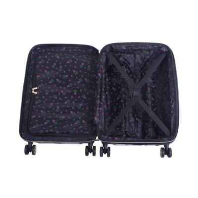 Betsey Johnson Expandable Hardside Medium Checked Spinner Suitcase 5 Betsey Johnson Expandable Hardside Medium Checked Spinner Suitcase - Image 5