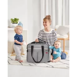 Skip Hop Duo Signature Diaper Weekender Bag - Gray Melange -All Pack Shop GUEST 437cc255 db83 4aab 9c89 6452bbaf15d7