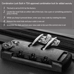 3 PCS Luggage Set, Hardside Spinner Suitcase With TSA Lock (20/24/28)-ModernLuxe -All Pack Shop GUEST 4b29c084 fd0f 4ab7 b532 27a3e35228b7