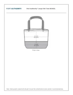 Port Authority Large Felt Tote Bag (2 Pack) -All Pack Shop GUEST 5191e0b5 f3e4 4f17 8c62 c28a594e09c9