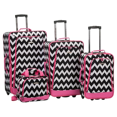 Rockland Escape 4pc Softside Checked Luggage Set 8 Rockland Escape 4pc Softside Checked Luggage Set - Image 8