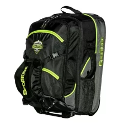 Sportube Cabin Cruiser Lightweight Wheeled Or Carry On Gear And Travel Boot Bag With Padded Compartment & Pull Handles, Green