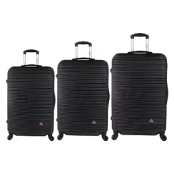 InUSA Royal 3pc Lightweight Hardside Checked Spinner Luggage Set -All Pack Shop GUEST 554a5e57 8078 4882 b5d0 8ee5588d606b