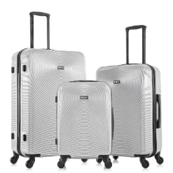 DUKAP Inception Lightweight Hardside Checked Spinner Luggage Set 3pc -All Pack Shop GUEST 59186e23 4399 4f49 8283 dd109f865782
