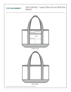 Port Authority Classic Large Cotton Canvas Boat Tote With Snap Closure -All Pack Shop GUEST 5bb99685 34f9 47f0 ab96 781f937472dc