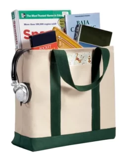 Chic And Practical Port Authority Ideal Twill Two-Tone Shopping Tote Bag - Durable Twill Large CapacityLarge Capacity -All Pack Shop GUEST 5eb2a34f b8eb 4f47 8031 48b42e8505a6