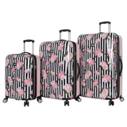 Betsey Johnson 3pc Expandable Hardside Spinner Suitcase Set -All Pack Shop GUEST 61148744 80fc 40fc ab5f 158cd970ab7c