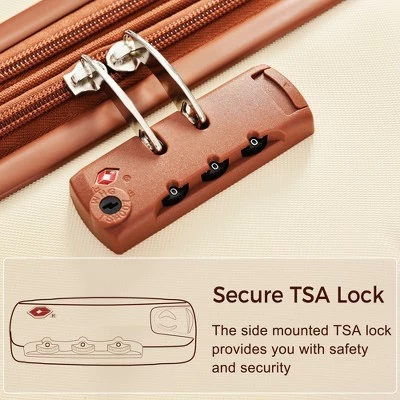 3 PCS Expanable Luggage Set,ABS Hardshell Spinner Wheel Suitcase With TSA Lock (20+24/20+28)-ModernLuxe 8 3 PCS Expanable Luggage Set,ABS Hardshell Spinner Wheel Suitcase With TSA Lock (20+24/20+28)-ModernLuxe - Image 8