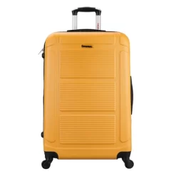 InUSA Pilot Lightweight Hardside Large Checked Spinner Suitcase