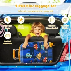 Costway 2PC Kids Carry On Luggage Set 12'' Backpack & 18'' Rolling Suitcase For Travel 12 Costway 2PC Kids Carry On Luggage Set 12'' Backpack & 18'' Rolling Suitcase For Travel -All Pack Shop GUEST 66c4e4b9 98e0 4b66 acdc 576cd3d37ffe