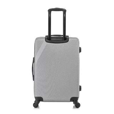 DUKAP Discovery Lightweight Hardside Large Checked Spinner Suitcase - Silver 7 DUKAP Discovery Lightweight Hardside Large Checked Spinner Suitcase - Silver - Image 7