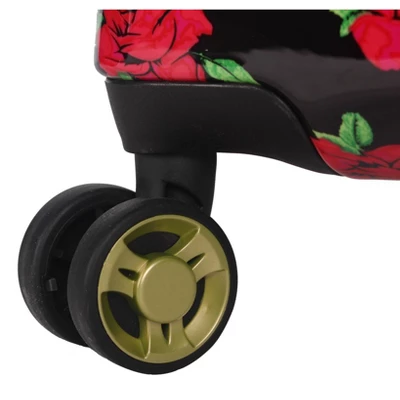 Betsey Johnson Expandable Hardside Medium Checked Spinner Suitcase 2 Betsey Johnson Expandable Hardside Medium Checked Spinner Suitcase - Image 2