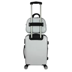 World Traveler Butterfly 4 Piece Hardside Upright Spinner Luggage Set