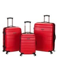 Rockland Melbourne 3pc ABS Hardside Carry On Spinner Luggage Set -All Pack Shop GUEST 737d7984 1bb1 4134 92f5 07f8134c4442