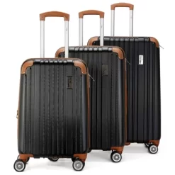 Miami CarryOn Collins Expandable Hardside Checked 3pc Luggage Set -All Pack Shop GUEST 77521894 8c9d 40a9 ab66 5db159dd211c