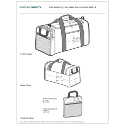 Packable Travel Duffel Bag- Easy Storage And On-the-Go Convenience With Multiple Zipper Compartments - Foldable And Lightweight - 50L - Black -All Pack Shop GUEST 780b9af3 2b91 40f1 8795 a5e7d0de1487
