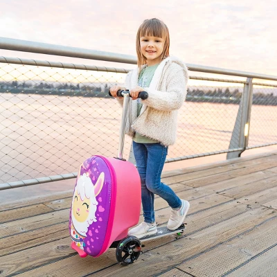 Kiddietotes Kids' Hardside Carry On Suitcase Scooter 9 Kiddietotes Kids' Hardside Carry On Suitcase Scooter - Image 9