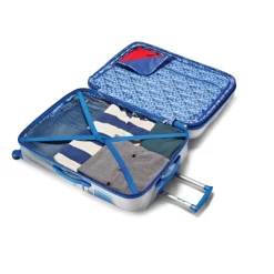 American Tourister Star Wars R2-D2 Hardside Carry On Spinner Suitcase - Silver/Royal Blue -All Pack Shop GUEST 7afa614d 6040 4af5 b83f 0df609a370ef