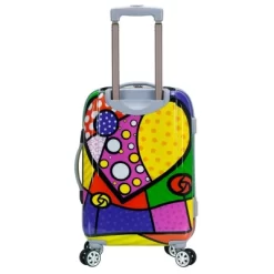 Rockland Vision Polycarbonate Hardside Carry On Spinner Suitcase