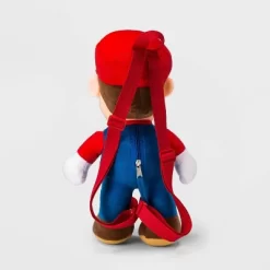 Boys' Super Mario Plush 12" Backpack - Red