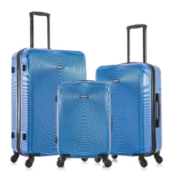 DUKAP Inception Lightweight Hardside Checked Spinner Luggage Set 3pc -All Pack Shop GUEST 89878b20 1d1a 4d46 b16b 73f9e4557b6b