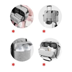 Skip Hop Duo Signature Diaper Weekender Bag - Gray Melange -All Pack Shop GUEST 8b5c46e6 e525 490a 8784 ca2ab0b3aa18